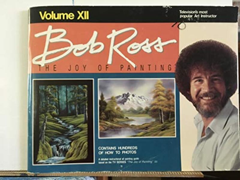 Book cover for "The Joy of Painting Volume 12" by Bob Ross
