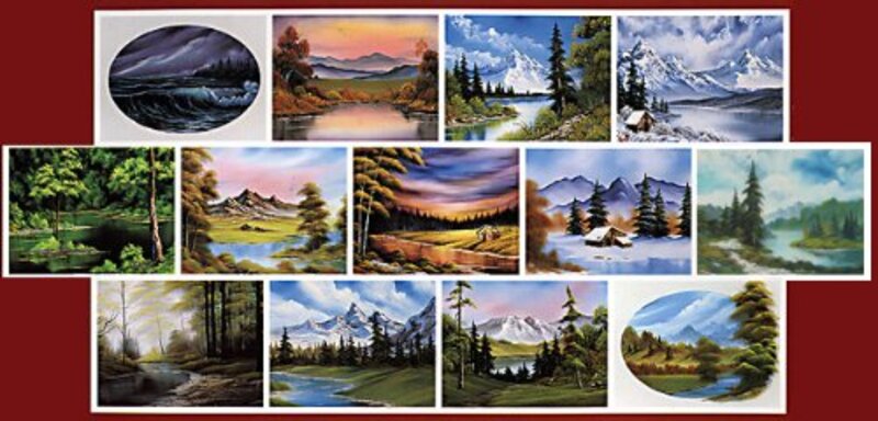 Book cover for "The Joy of Painting Volume 13" by Bob Ross