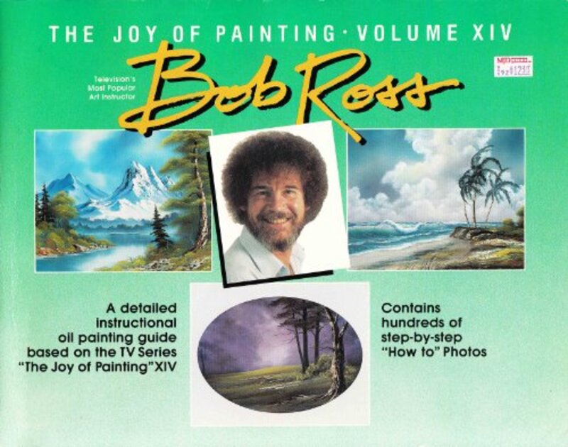 Book cover for "The Joy of Painting Volume 14" by Bob Ross