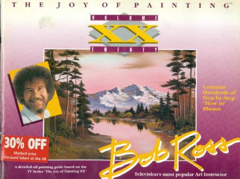 Book cover for "The Joy of Painting Volume 20" by Bob Ross