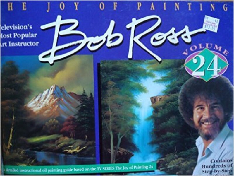 Book cover for "The Joy of Painting Volume 24" by Bob Ross