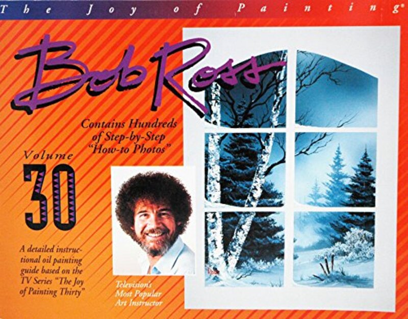 Book cover for "The Joy of Painting Volume 30" by Bob Ross