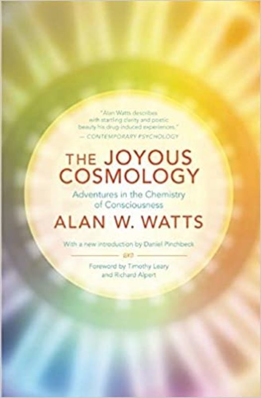 Book cover for "The Joyous Cosmology" by Alan Watts