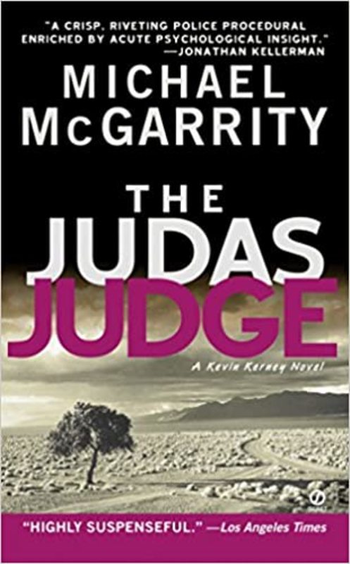 Book cover for "The Judas Judge" by Michael McGarrity