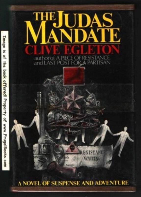 Book cover for "The Judas Mandate" by Clive Egleton