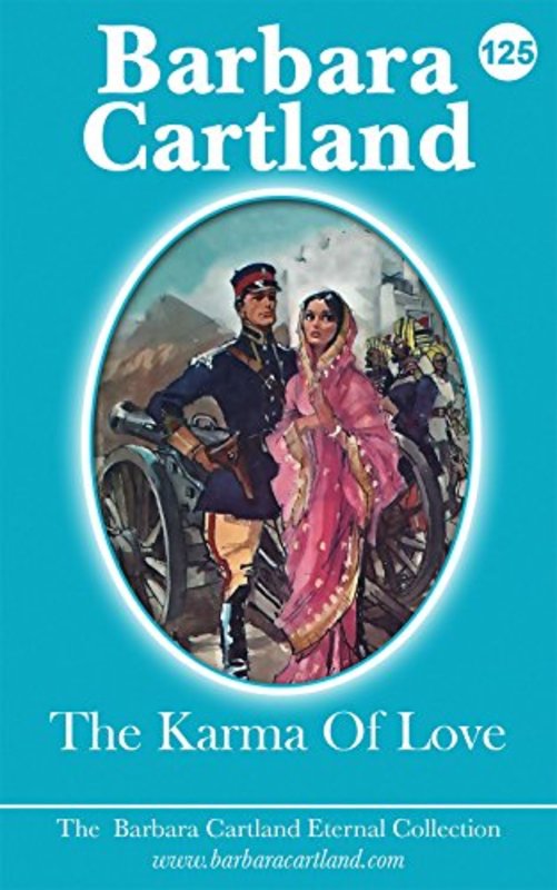 Book cover for "The Karma of Love" by Barbara Cartland
