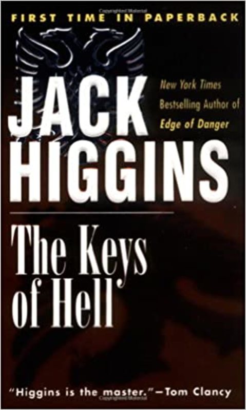 Book cover for "The Keys of Hell" by Jack Higgins