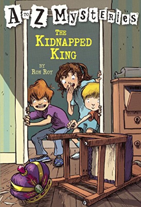 Book cover for "The Kidnapped King" by Ron Roy