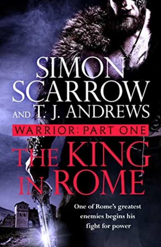 Book cover for "The King in Rome" by Simon Scarrow