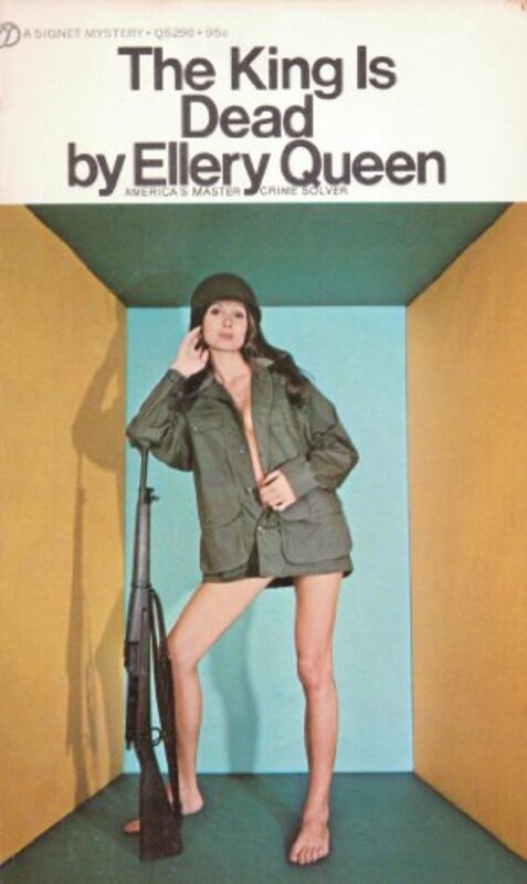 Book cover for "The King is Dead" by Ellery Queen