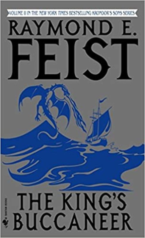 Book cover for "The King's Buccaneer" by Raymond E. Feist