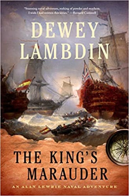 Book cover for "The King's Marauder" by Dewey Lambdin