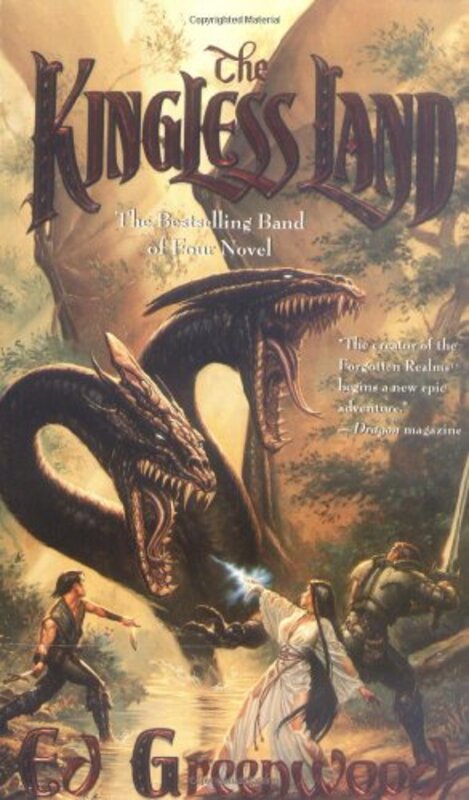 Book cover for "The Kingless Land" by Ed Greenwood