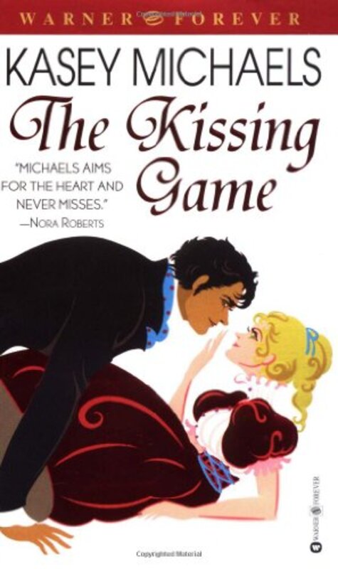 Book cover for "The Kissing Game" by Kasey Michaels