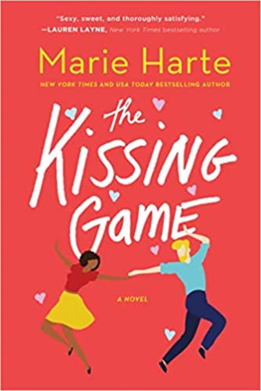 Book cover for "The Kissing Game" by Marie Harte