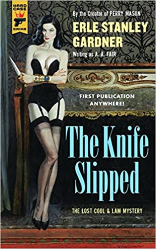 Book cover for "The Knife Slipped" by Erle Stanley Gardner