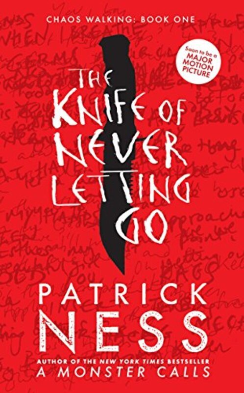 Book cover for "The Knife of Never Letting Go" by Patrick Ness