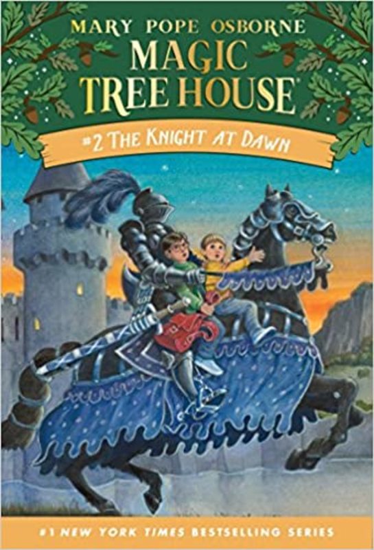 Book cover for "The Knight at Dawn / Castle of Mystery" by Mary Pope Osborne
