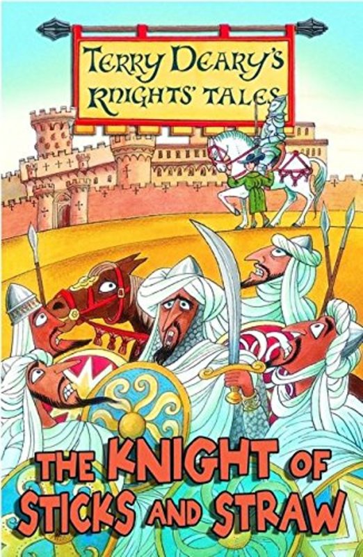 Book cover for "The Knight of Sticks and Straw" by Terry Deary
