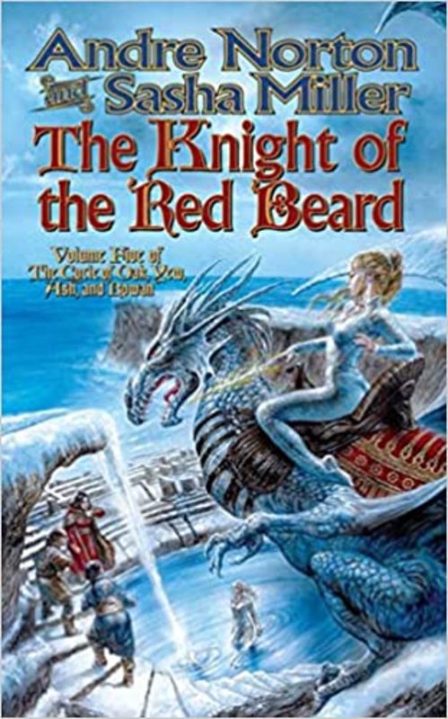 Book cover for "The Knight of the Red Beard" by Andre Norton