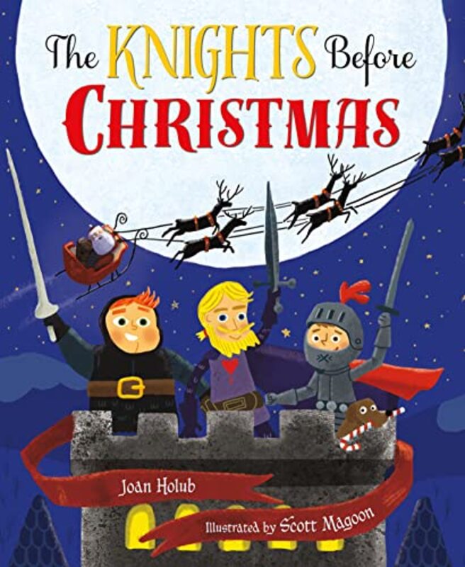 Book cover for "The Knights Before Christmas" by Joan Holub