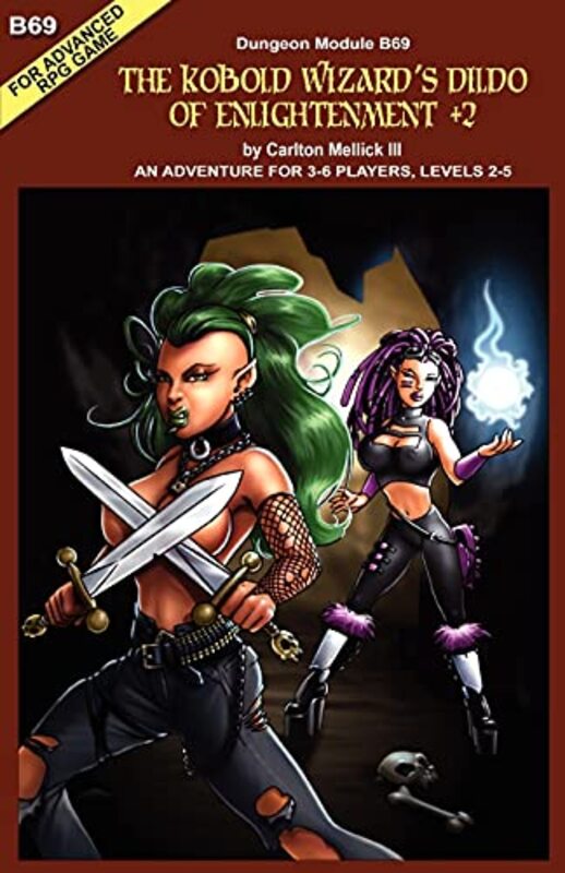 Book cover for "The Kobold Wizard's Dildo of Enlightenment" by Carlton Mellick III