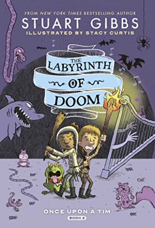 Book cover for "The Labyrinth of Doom" by Stuart Gibbs