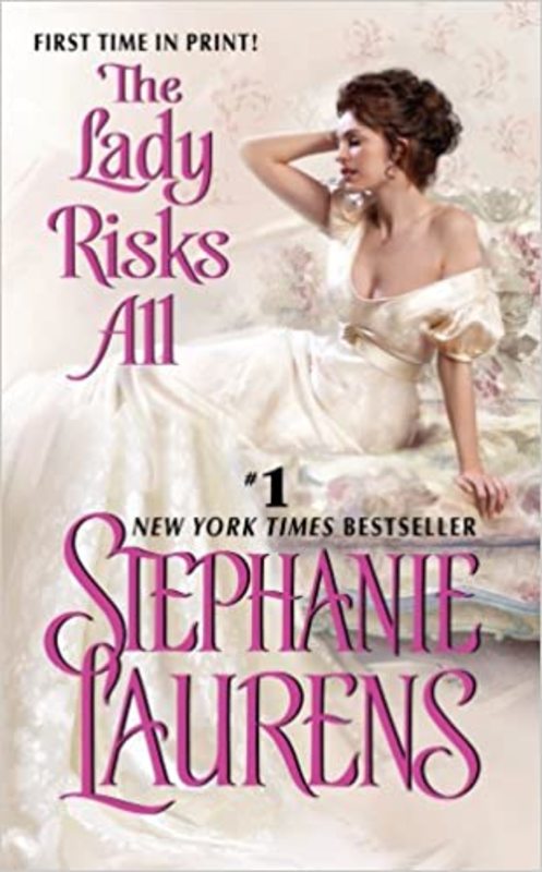 Book cover for "The Lady Risks All" by Stephanie Laurens