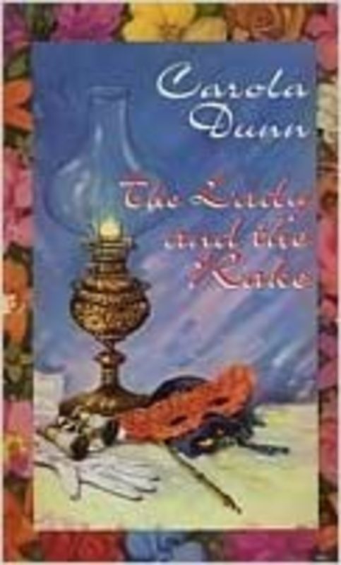 Book cover for "The Lady and the Rake" by Carola Dunn