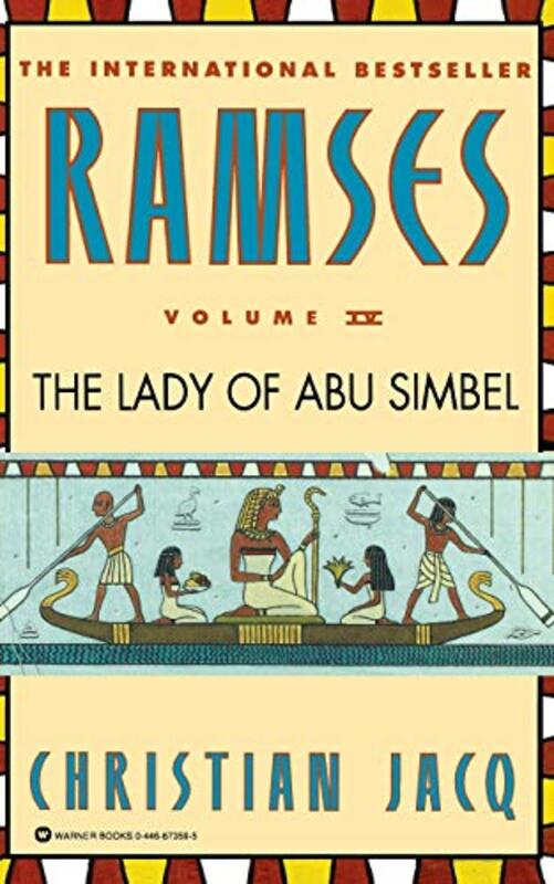 Book cover for "The Lady of Abu Simbel" by Christian Jacq