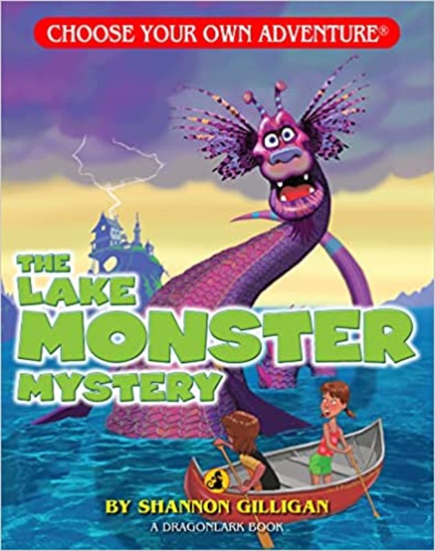 Book cover for "The Lake Monster Mystery" by Shannon Gilligan
