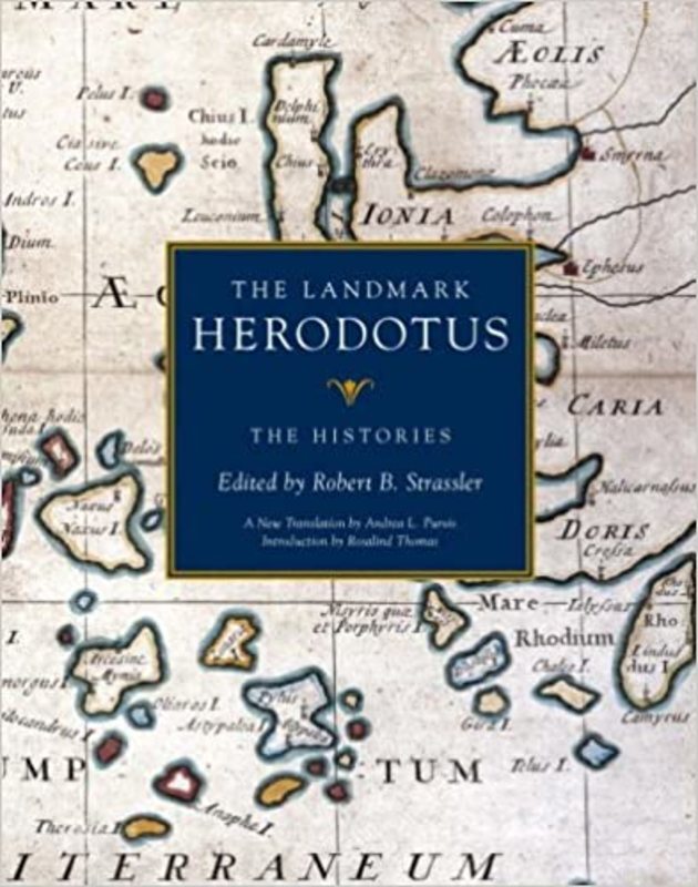 Book cover for "The Landmark Herodotus" by Herodotus