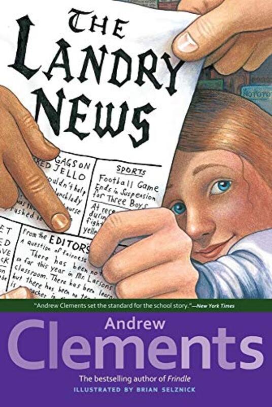Book cover for "The Landry News" by Andrew Clements