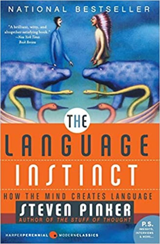 Book cover for "The Language Instinct" by Steven Pinker