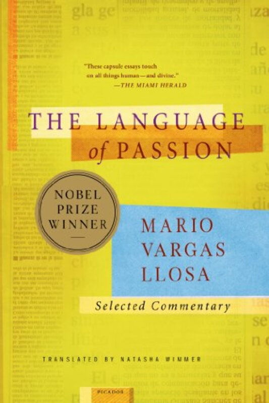 Book cover for "The Language of Passion" by Mario Vargas Llosa