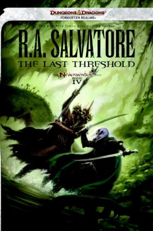 Book cover for "The Last Threshold" by RA Salvatore