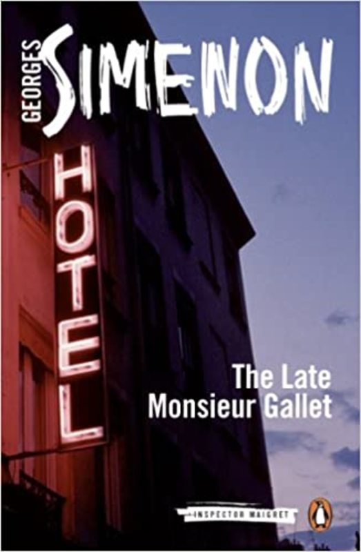 Book cover for "The Late Monsieur Gallet" by Georges Simenon