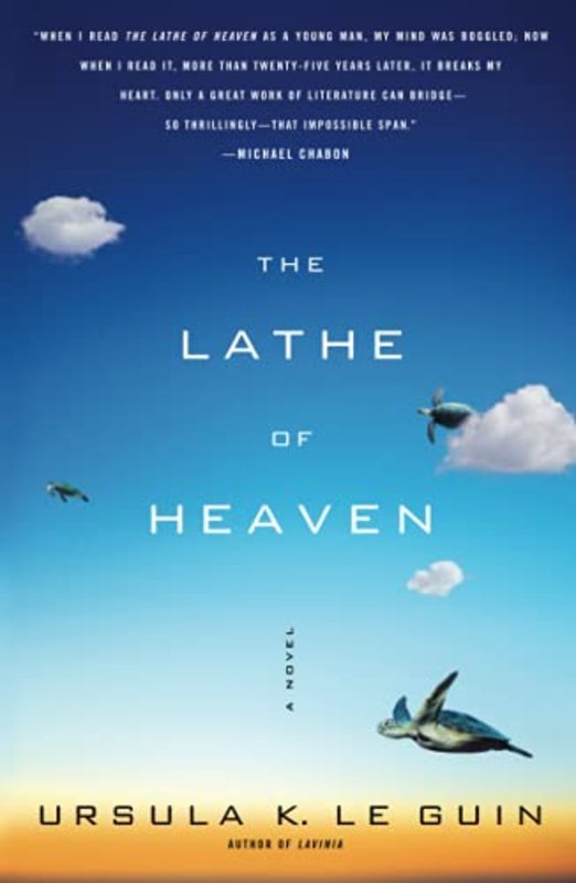 Book cover for "The Lathe of Heaven" by Ursula K Le Guin