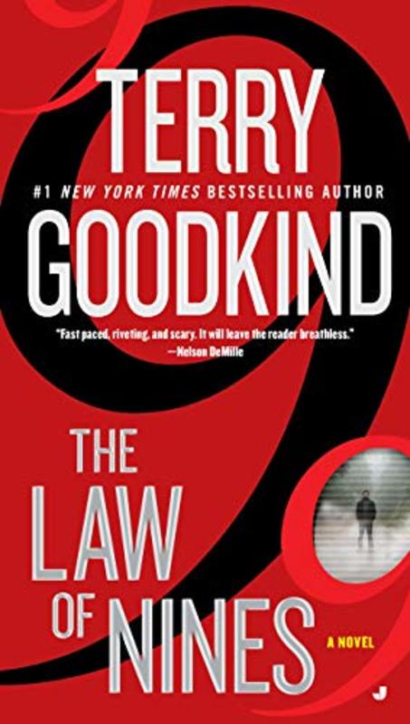 Book cover for "The Law of Nines" by Terry Goodkind