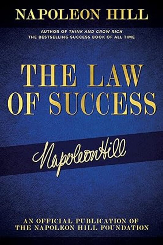 Book cover for "The Law of Success" by Napoleon Hill