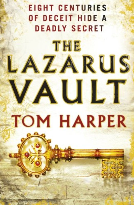 Book cover for "The Lazarus Vault" by Tom Harper