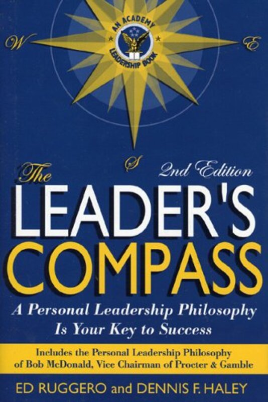 Book cover for "The Leader's Compass" by Ed Ruggero
