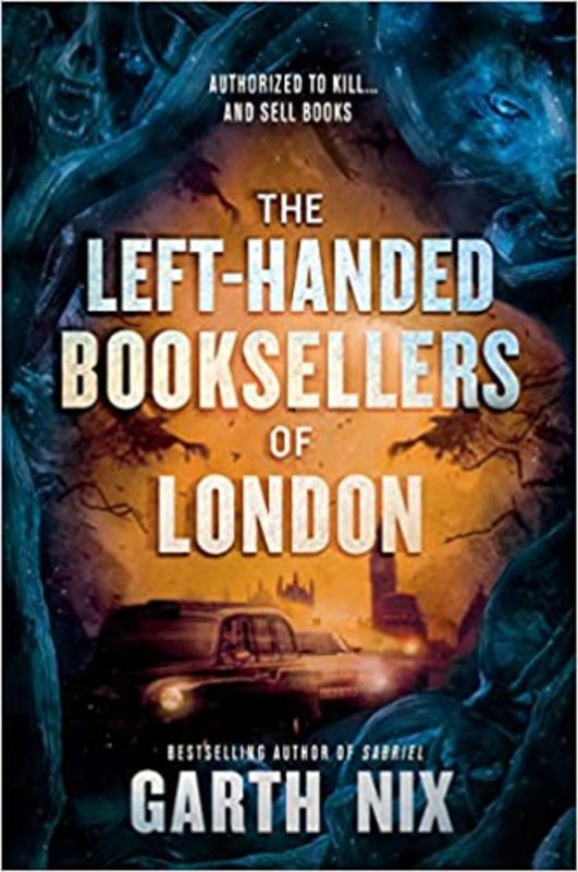 Book cover for "The Left-Handed Booksellers of London" by Garth Nix
