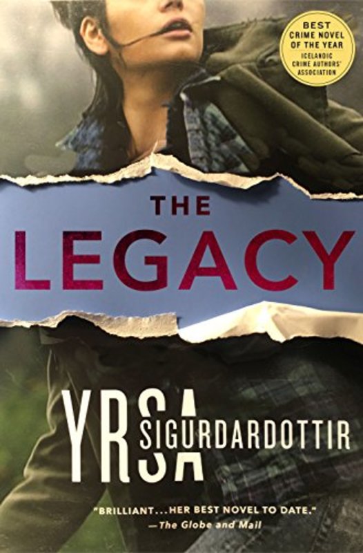 Book cover for "The Legacy" by Yrsa Sigurdardottir
