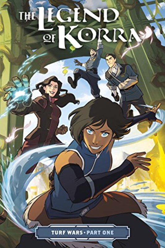 Book cover for "The Legend of Korra: Turf Wars, Part One" by Michael Dante DiMartino