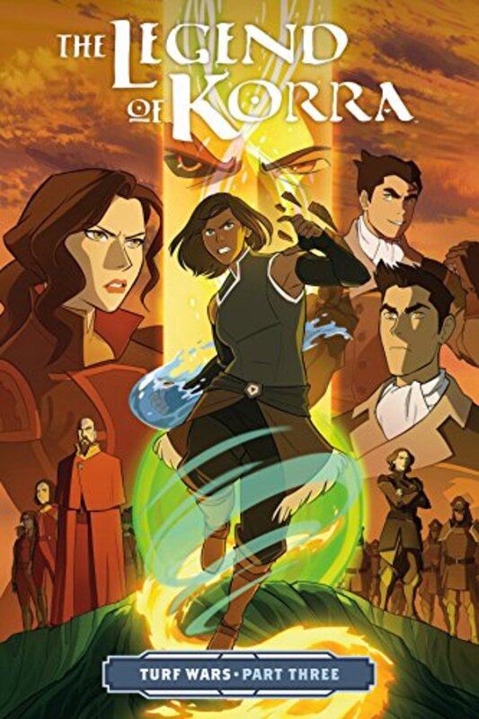Book cover for "The Legend of Korra: Turf Wars, Part Three" by Michael Dante DiMartino