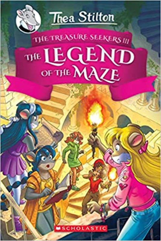 Book cover for "The Legend of the Maze / The Enchanted Labyrinth" by Thea Stilton