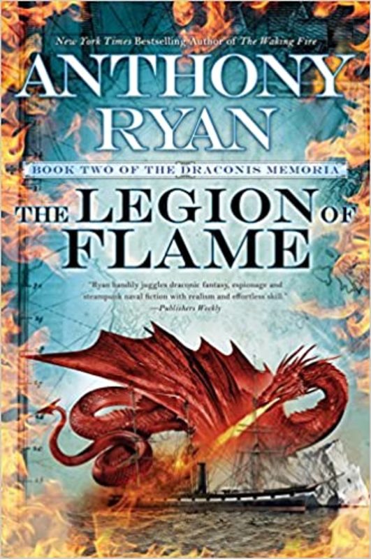 Book cover for "The Legion of Flame" by Anthony Ryan