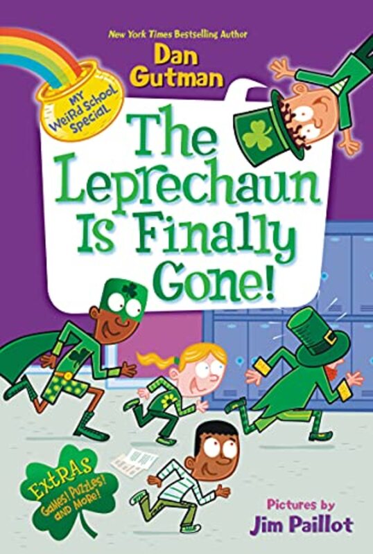 Book cover for "The Leprechaun Is Finally Gone!" by Dan Gutman