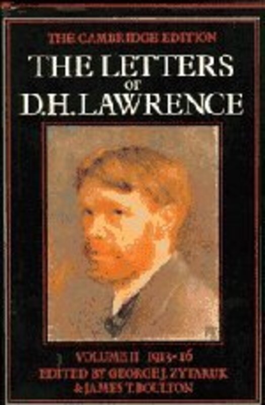 Book cover for "The Letters of D. H. Lawrence, Volume II" by DH Lawrence